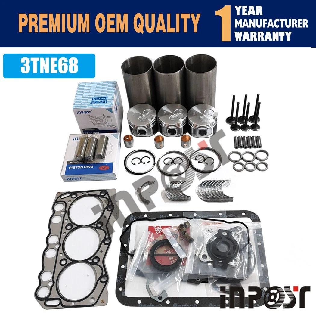Overhaul Rebuild Kit for Yanmar Engine (3TNE68, 3TNE68E, 3TNE68C)