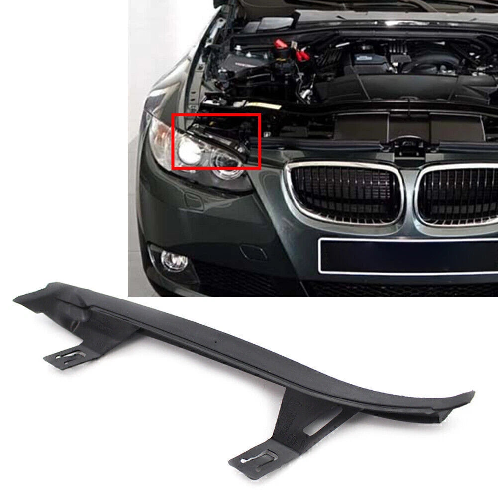 Front Upper Headlight Gaskets for BMW 3 Series E92 E93 (2007–2013) Black