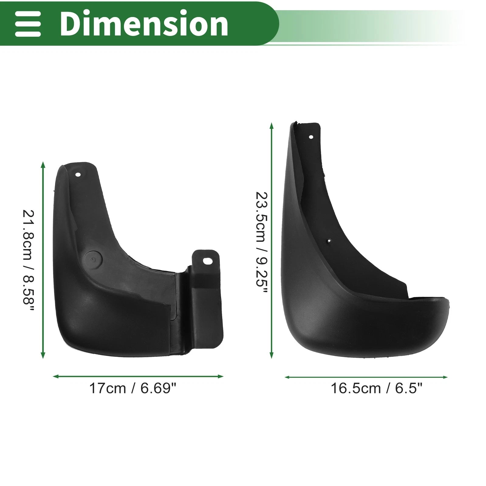 Mud Flaps Splash Guards with Mounts for Hyundai Elantra 2007–2010