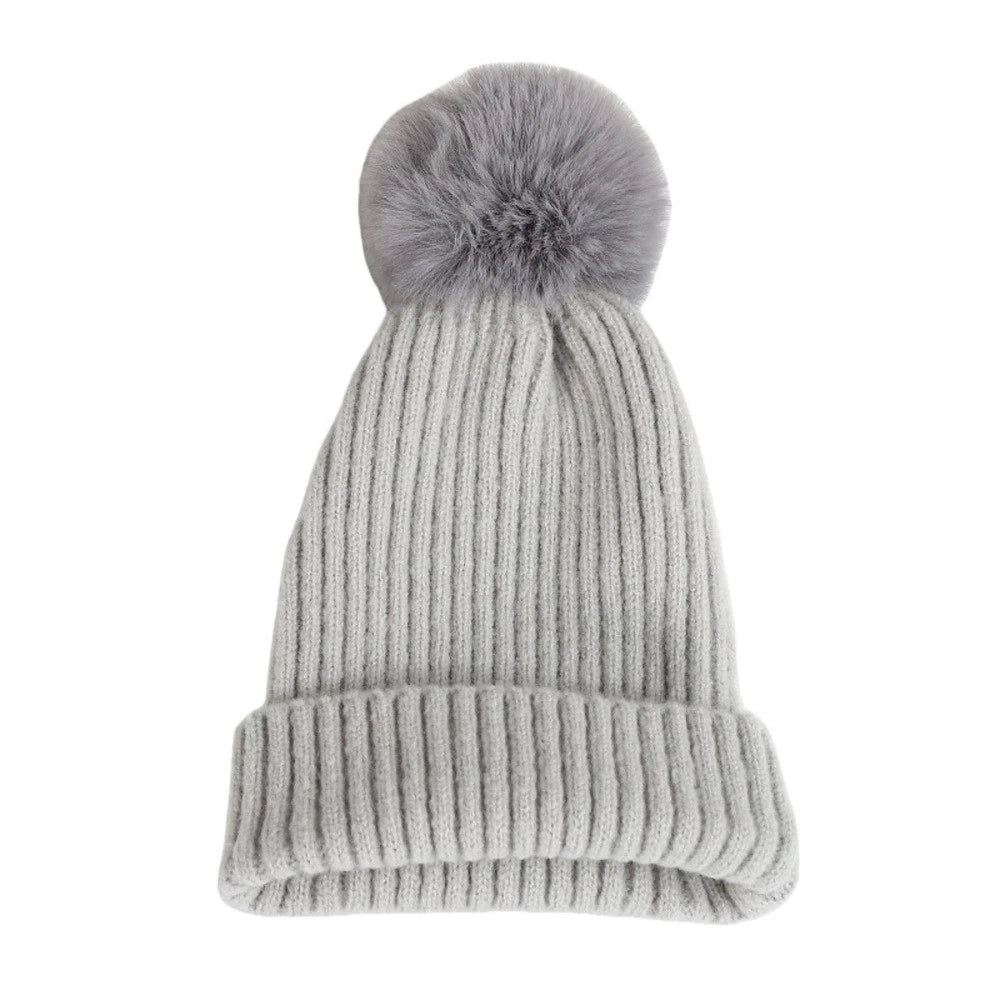 Knitted Hat for Everyday Wear - Breathable Cotton Blend, Double Layer Warmth