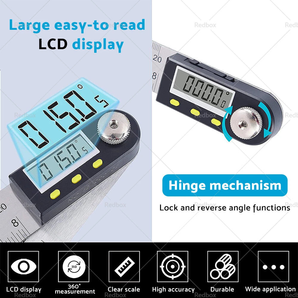 Digital Angle Finder Protractor 360° Measurer for Automotive Use