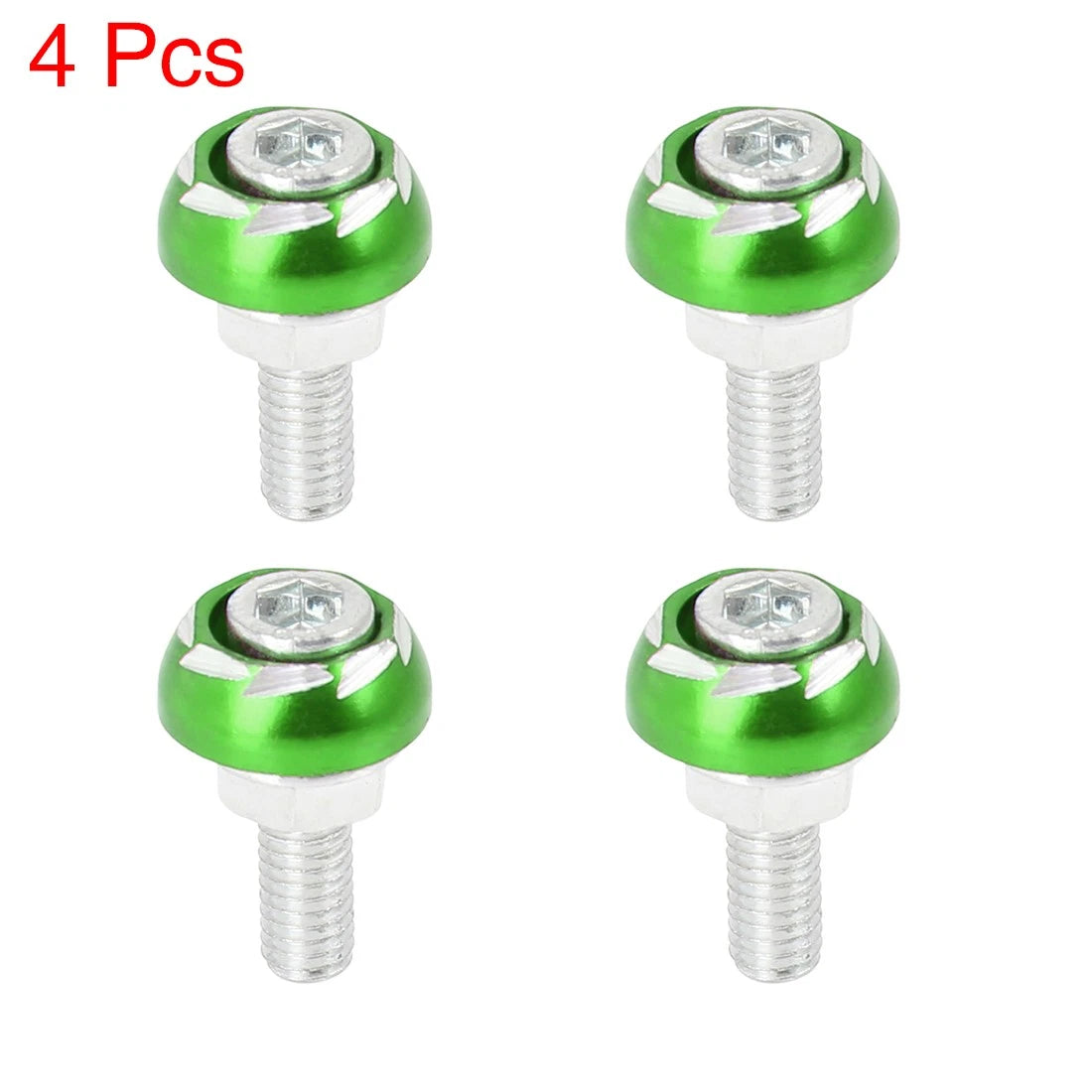 License Plate Frame Bolts Nuts 6mm Set for Universal Motorcycle (Any Year)