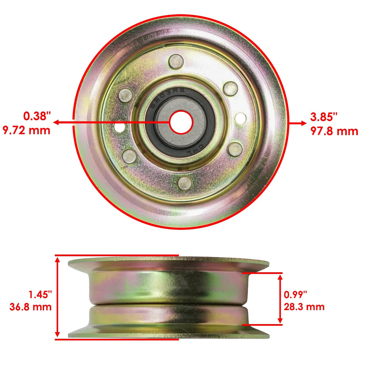 Deck Spindle Blade Belt Pulley Rebuild Kit for Craftsman DYT4000 (2004–2011)