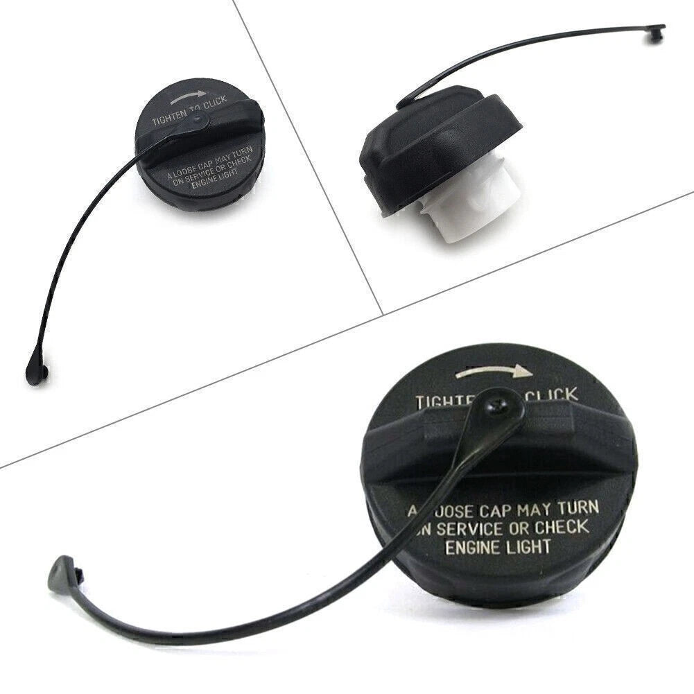 Fuel Tank Gas Cap for Jeep Dodge Chrysler (1999–2019) Non-Locking W/Tether Black