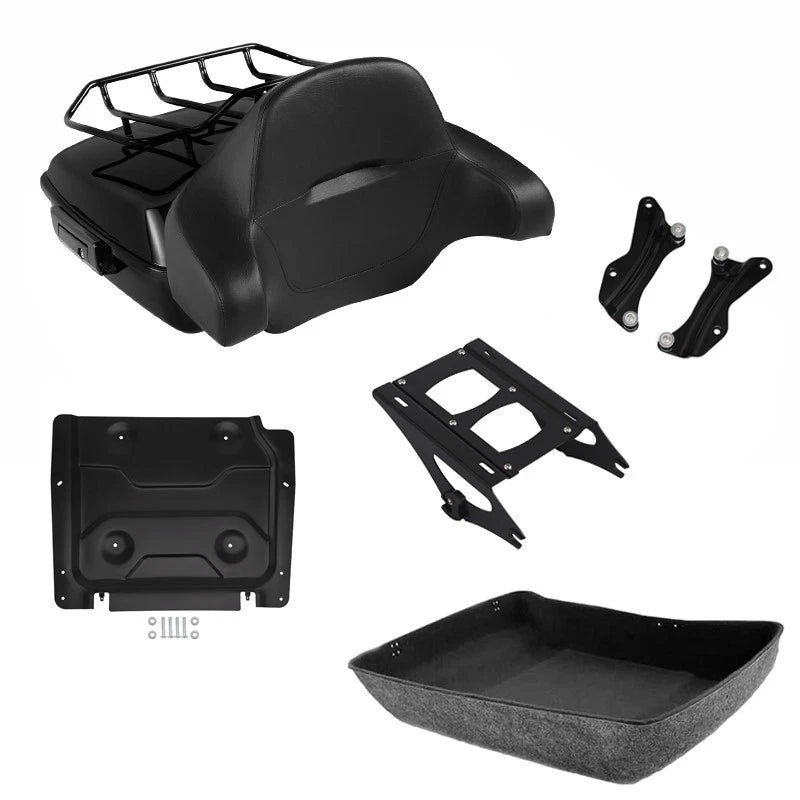 Chopped Trunk Backrest Rack for Harley Road Glide (2014–2026)