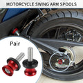 Motorbike Swingarm Spools CNC 10mm Pair for Universal Fitment (—)