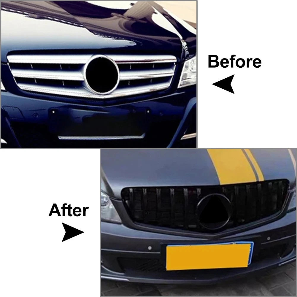 GTR Style Front Bumper Grille for Benz C Class W204 (2007–2014)