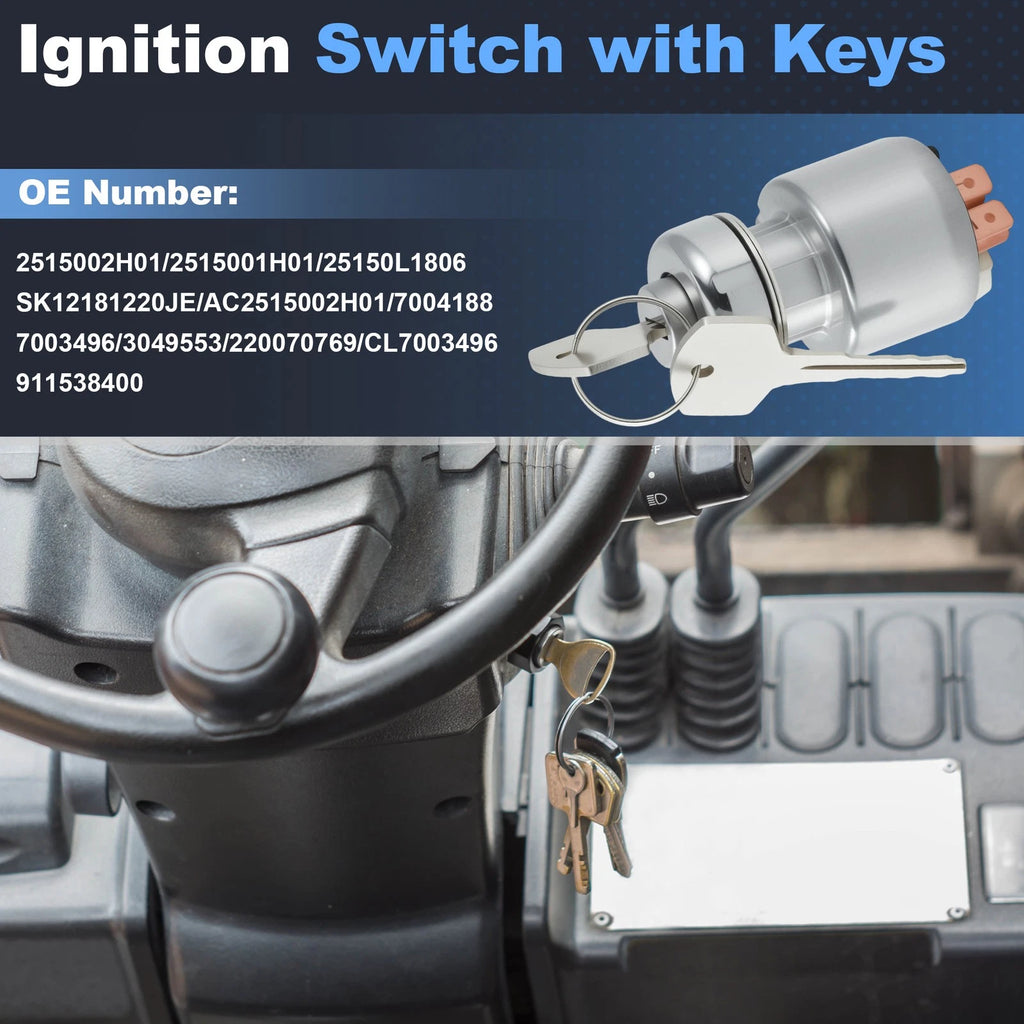 Ignition Switch with Keys Replacement for Nissan Forklift J02 L01 (J01–L02) (2000–2000)