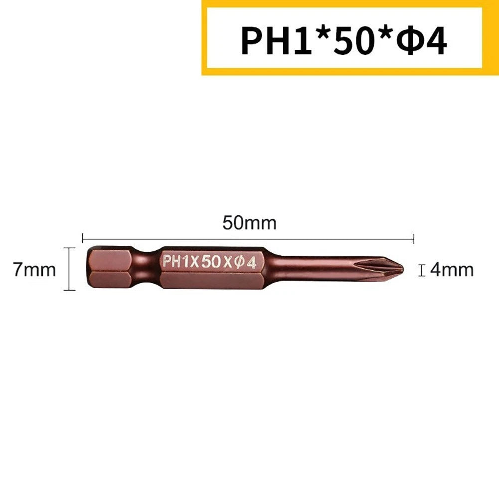 Set of 4 Hex Shank Screwdriver Bits for Drill (1/4")