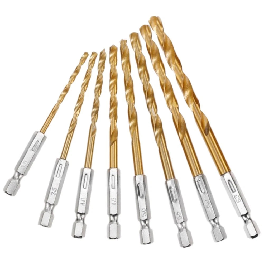 8Pcs Hex Shank Drill Bits for Cordless Screwdrivers