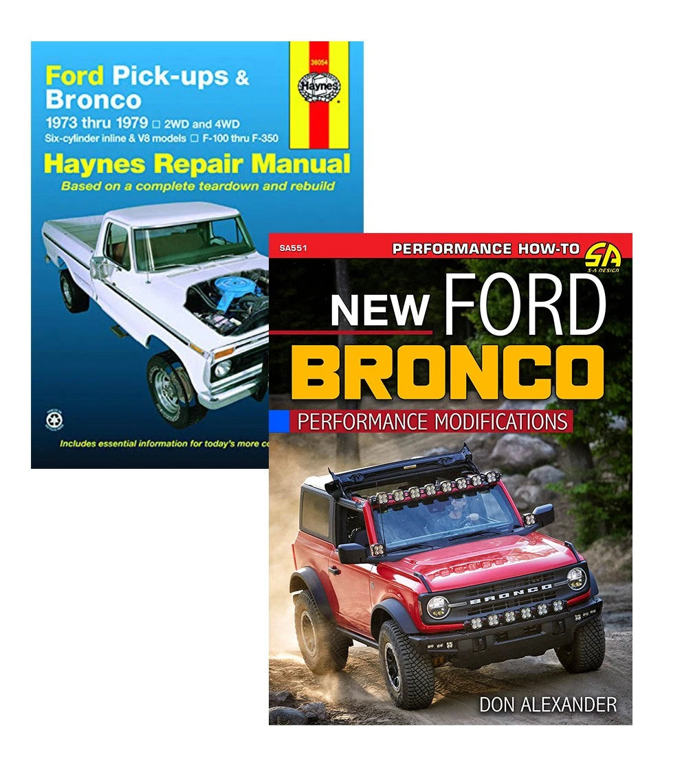 Set of 2 Performance Modification Manuals for Ford Bronco (1973–1979)