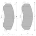Front Disc Brake Pad Set for Ssangyong Kyron (2006–2007)