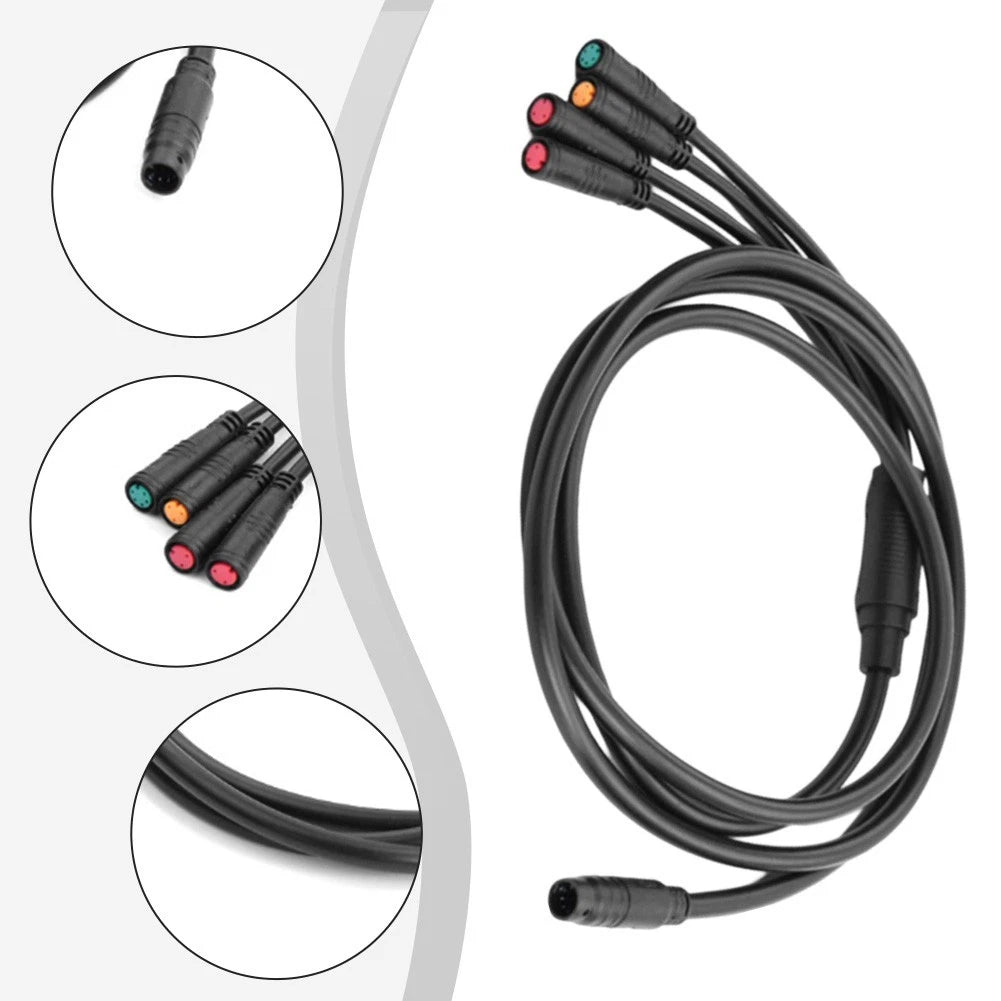 1T4 Waterproof Cable Extension Cord for KT E Bike Controllers