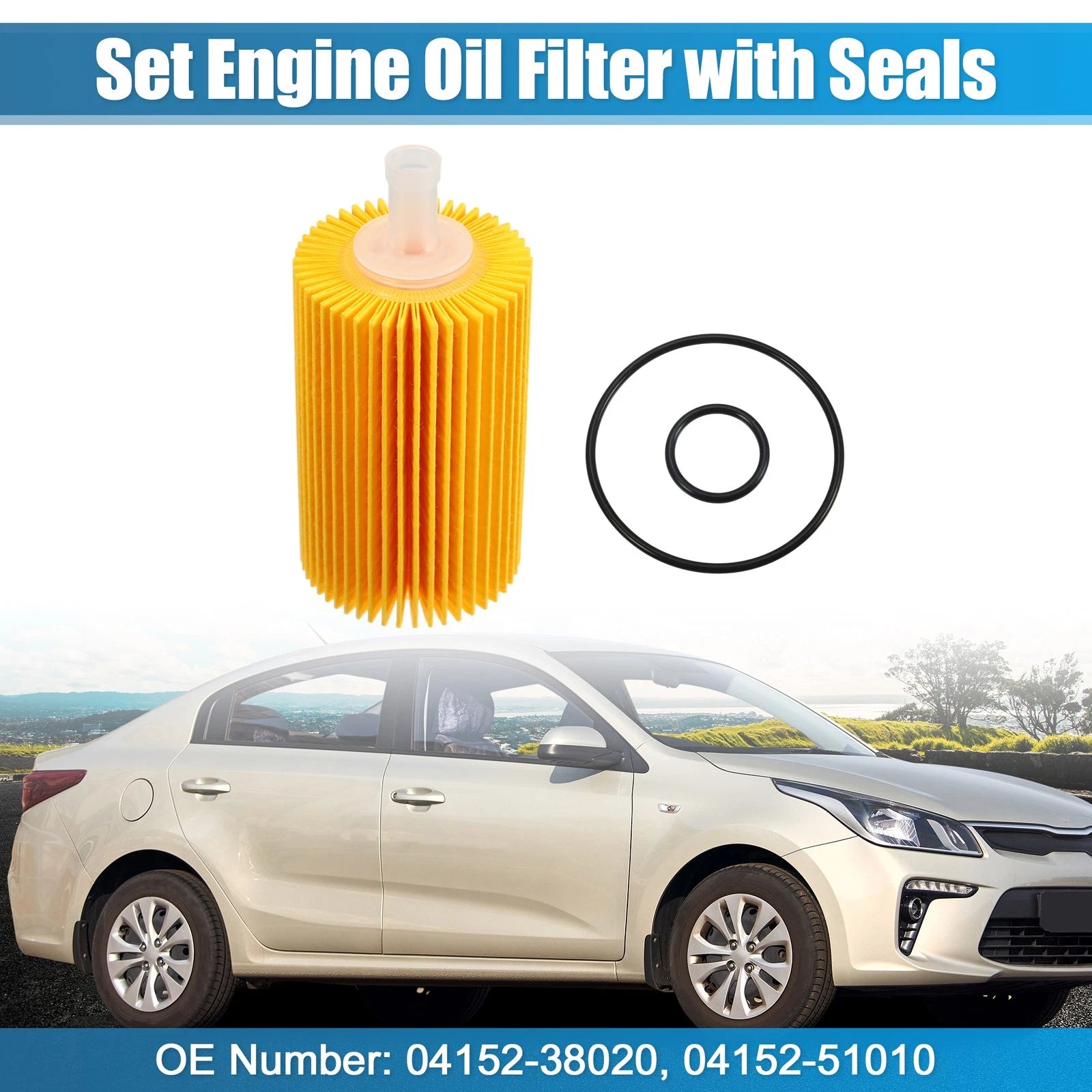 Engine Oil Filter Set Replacement for Toyota Sequoia (2005–2009)