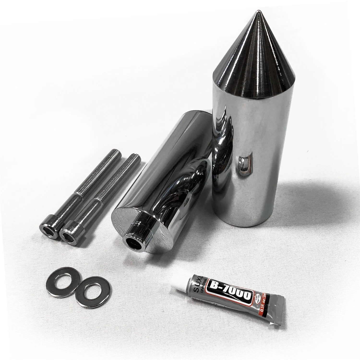 Chrome Spike Extended Frame Slider Protector for Yamaha YZF 600R (1996–2007)