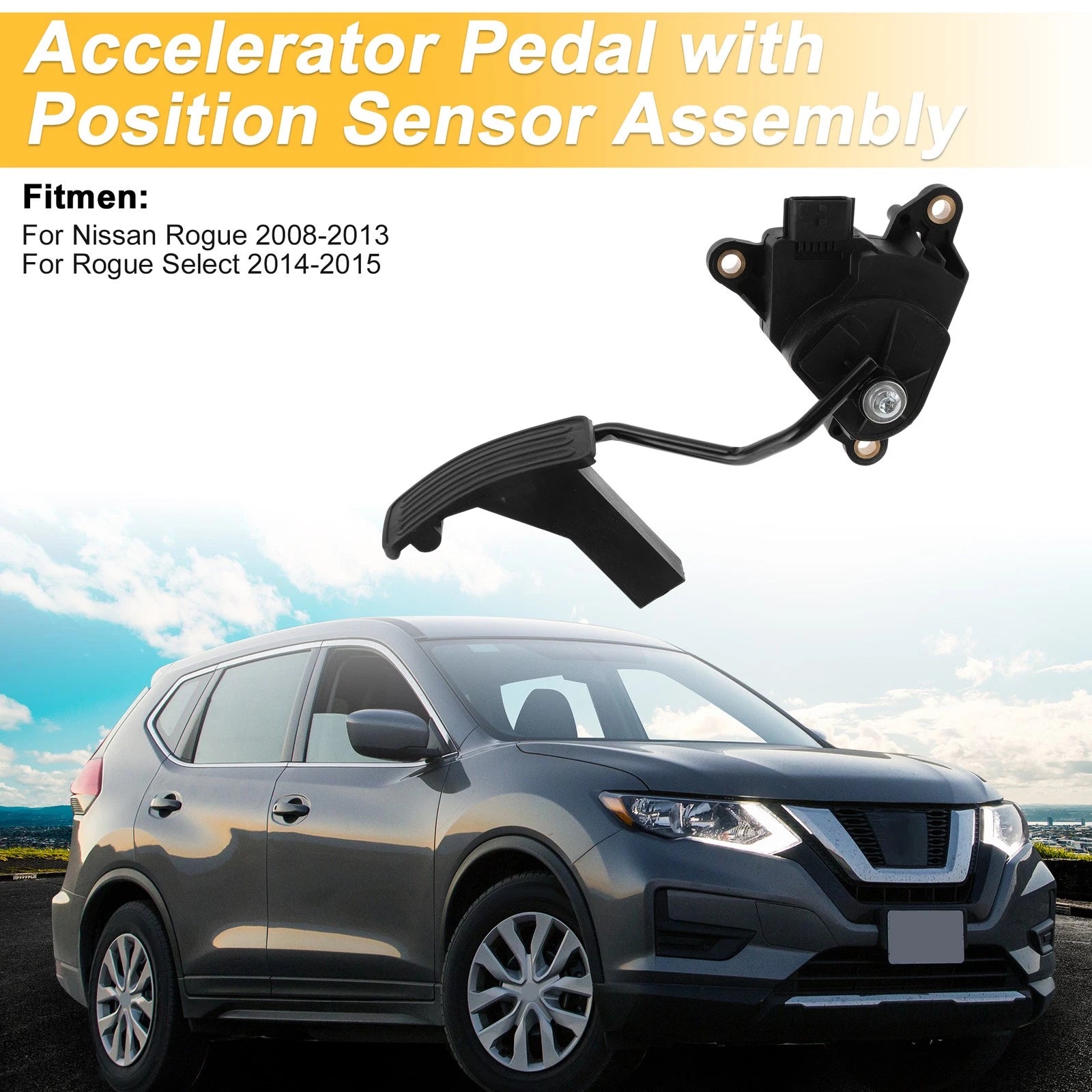 Accelerator Pedal with Position Sensor Assembly for Nissan Rogue (2014–2020)