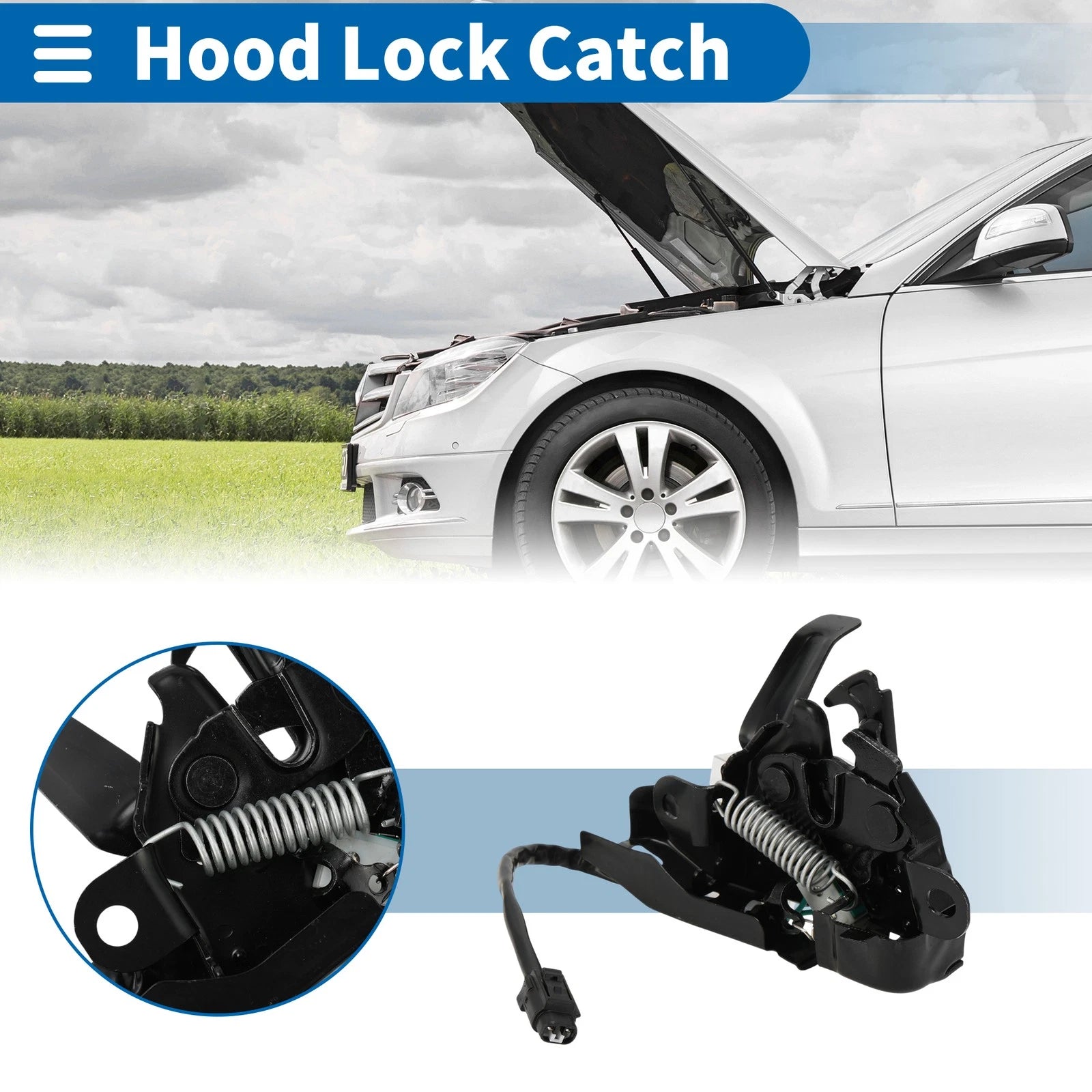 Hood Latch Assembly for Toyota Highlander 2009–2015