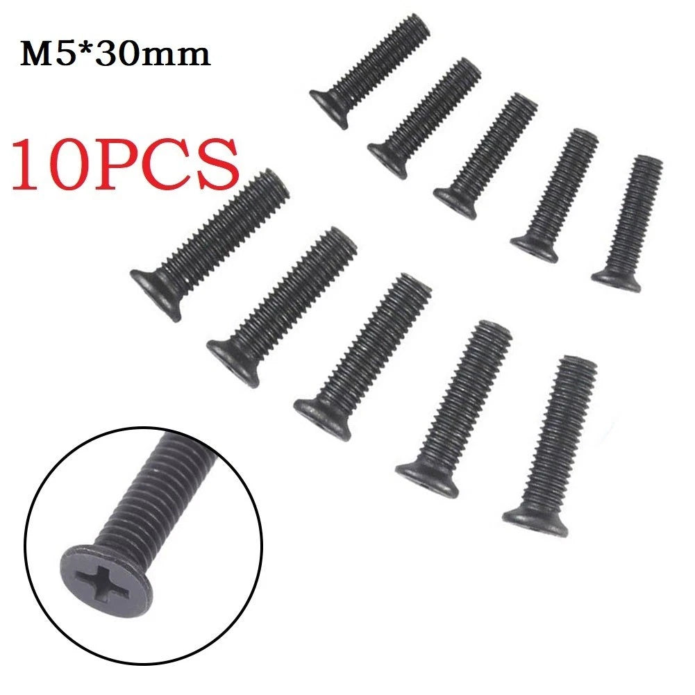 10x 1/2 Inch Screws Adapter for Various Applications (Black)