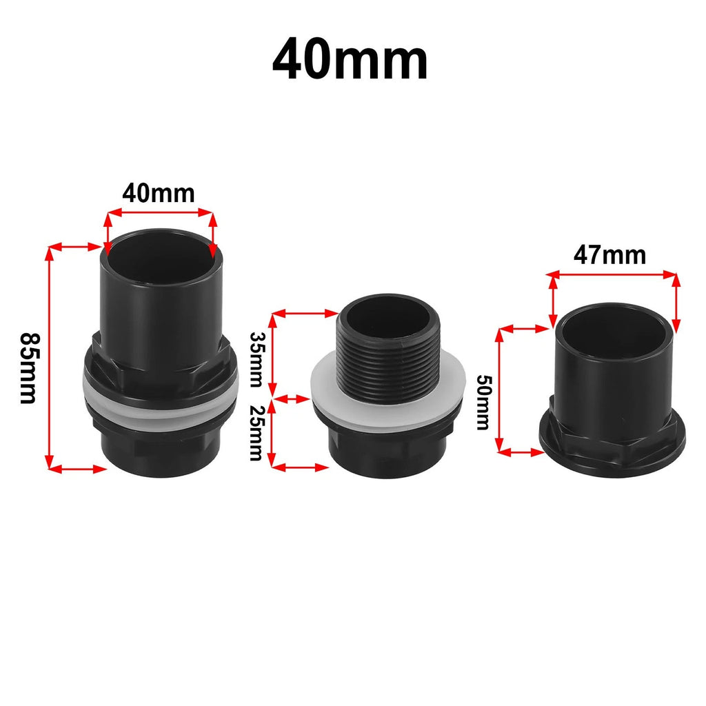 Tank Connector for Fish Pond Filter Pipe Hose (1 Pc)