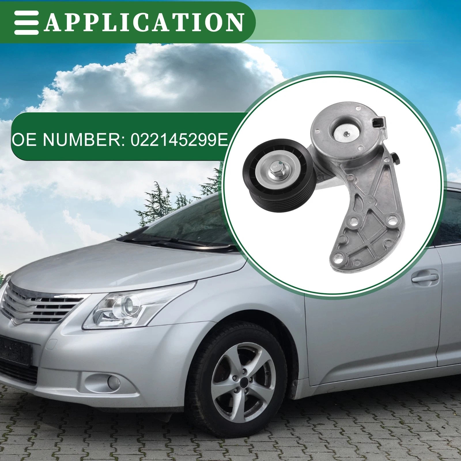 Engine Belt Tensioner Pulley Assembly for Volkswagen Touareg (2004–2016)