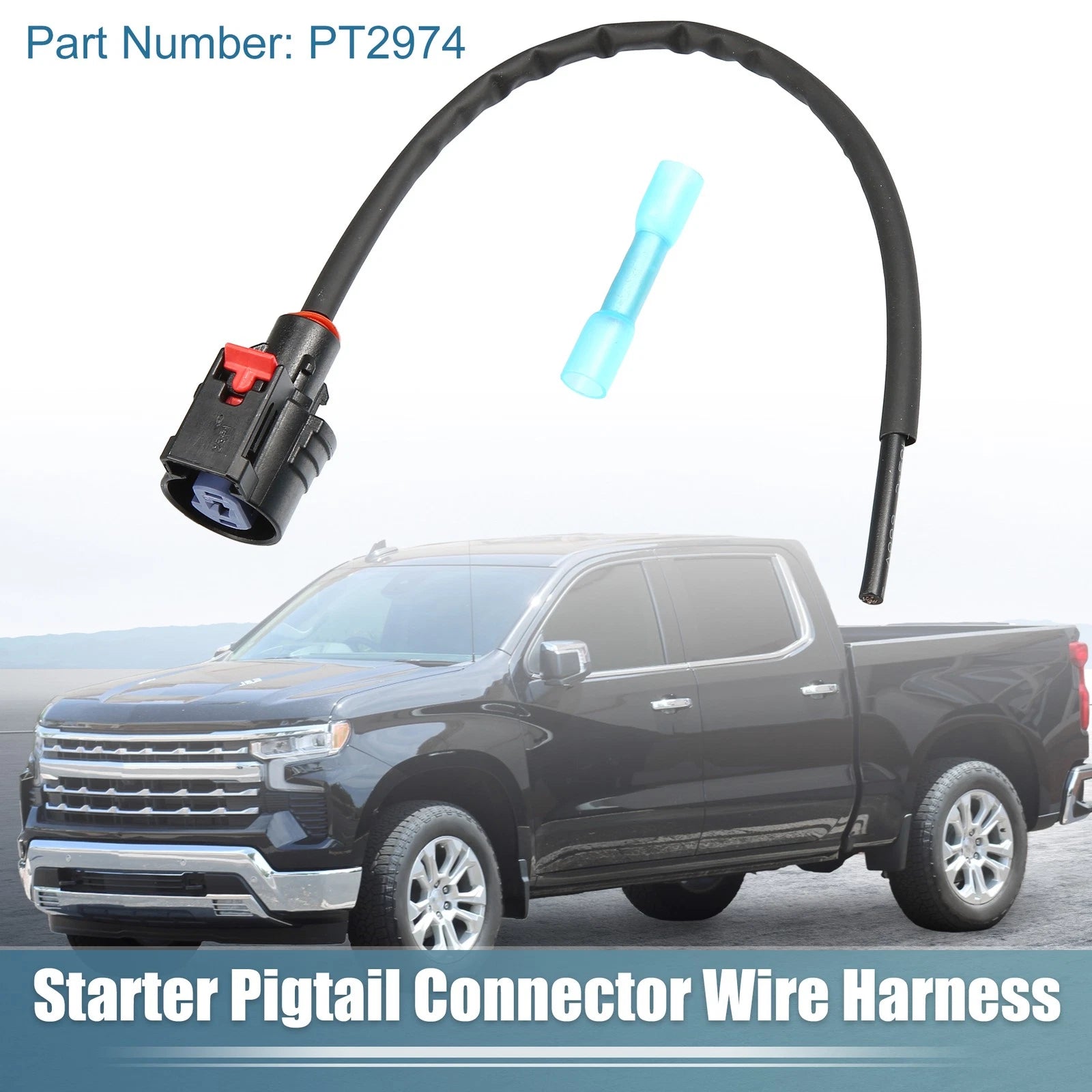 Starter Pigtail Connector Harness Plug Set for Chevrolet (20cm) (2005–2016)