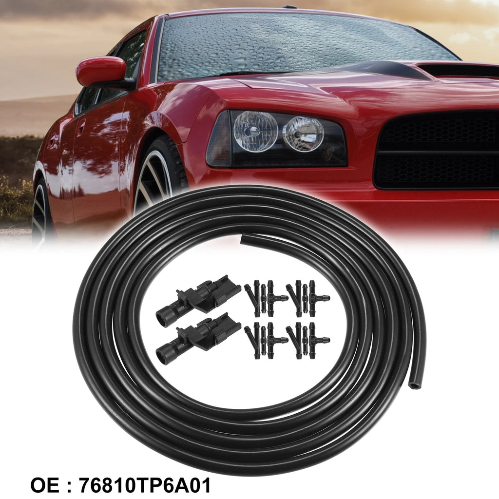 2X Windshield Washer Nozzle Hose Kit for Honda (76810TP6A01)