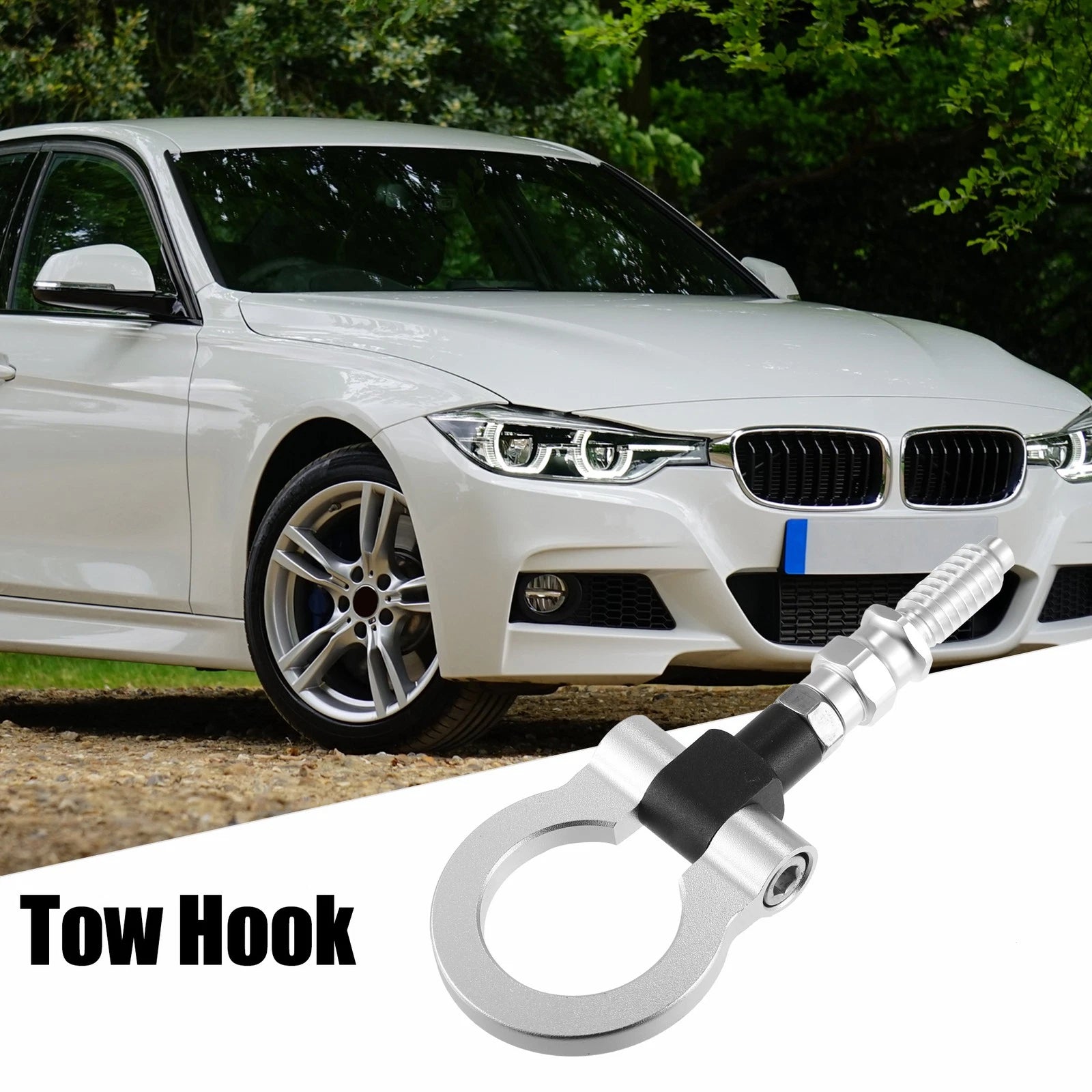 Front Tow Hook Towing Bar for BMW 325i 335i Screw-on (2006–2013)