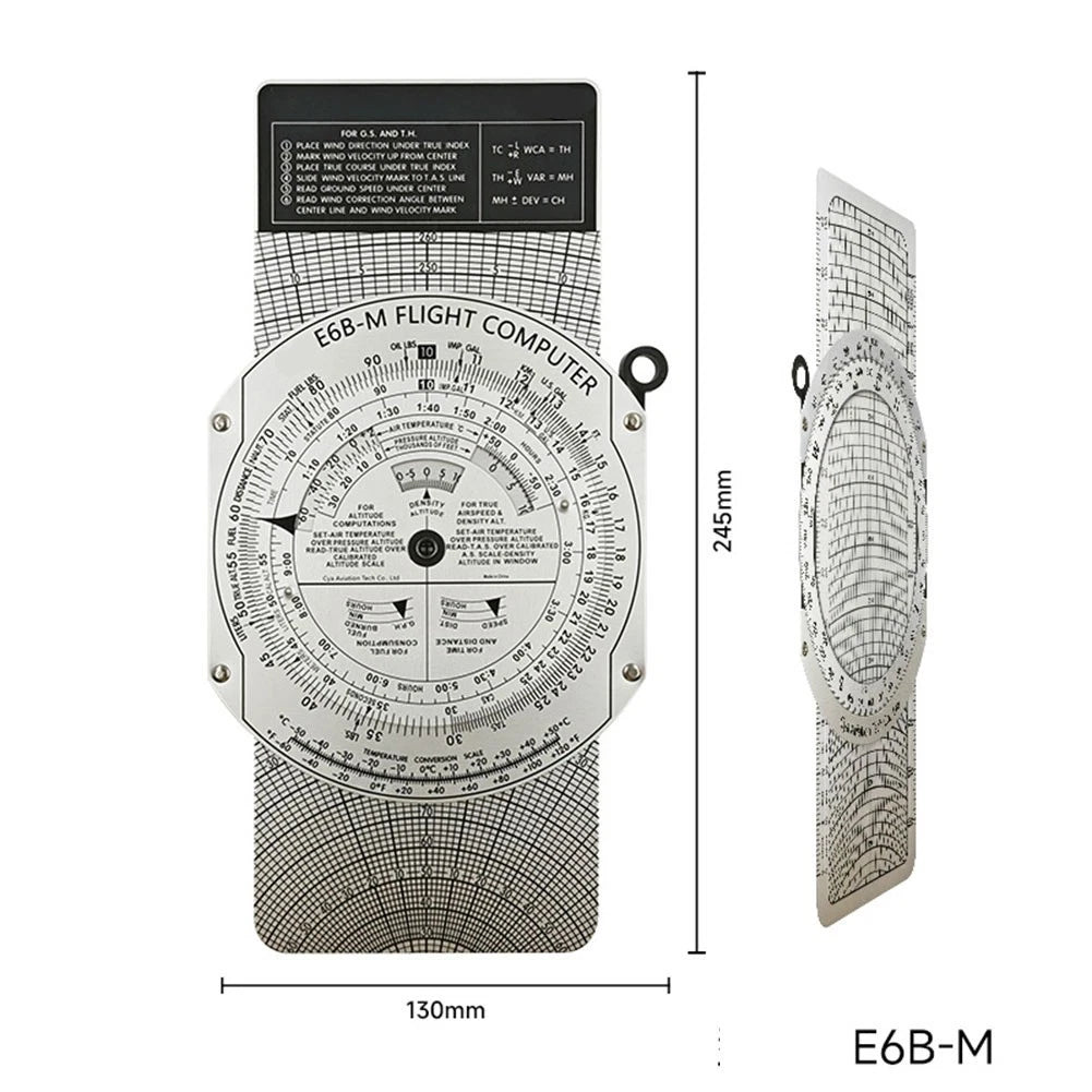 E6B Circular Slide Rule for Flight Training Pilots
