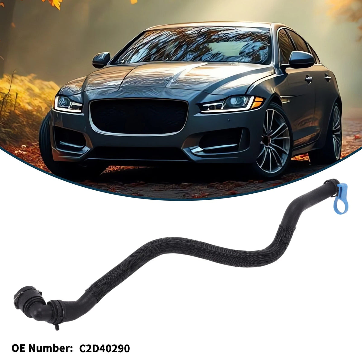 Radiator Hose No.C2D40290 for Jaguar XF 2.0L-L4 (2013–2015)