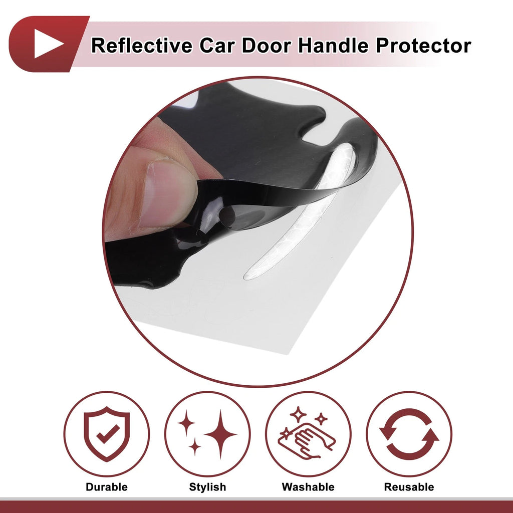 3D Car Door Handle Scratch Protector for Universal Vehicles (2010–2023)