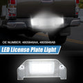 White LED License Plate Light Assembly for Dodge Dart (2013–2016) 4805846AA 2835SMD