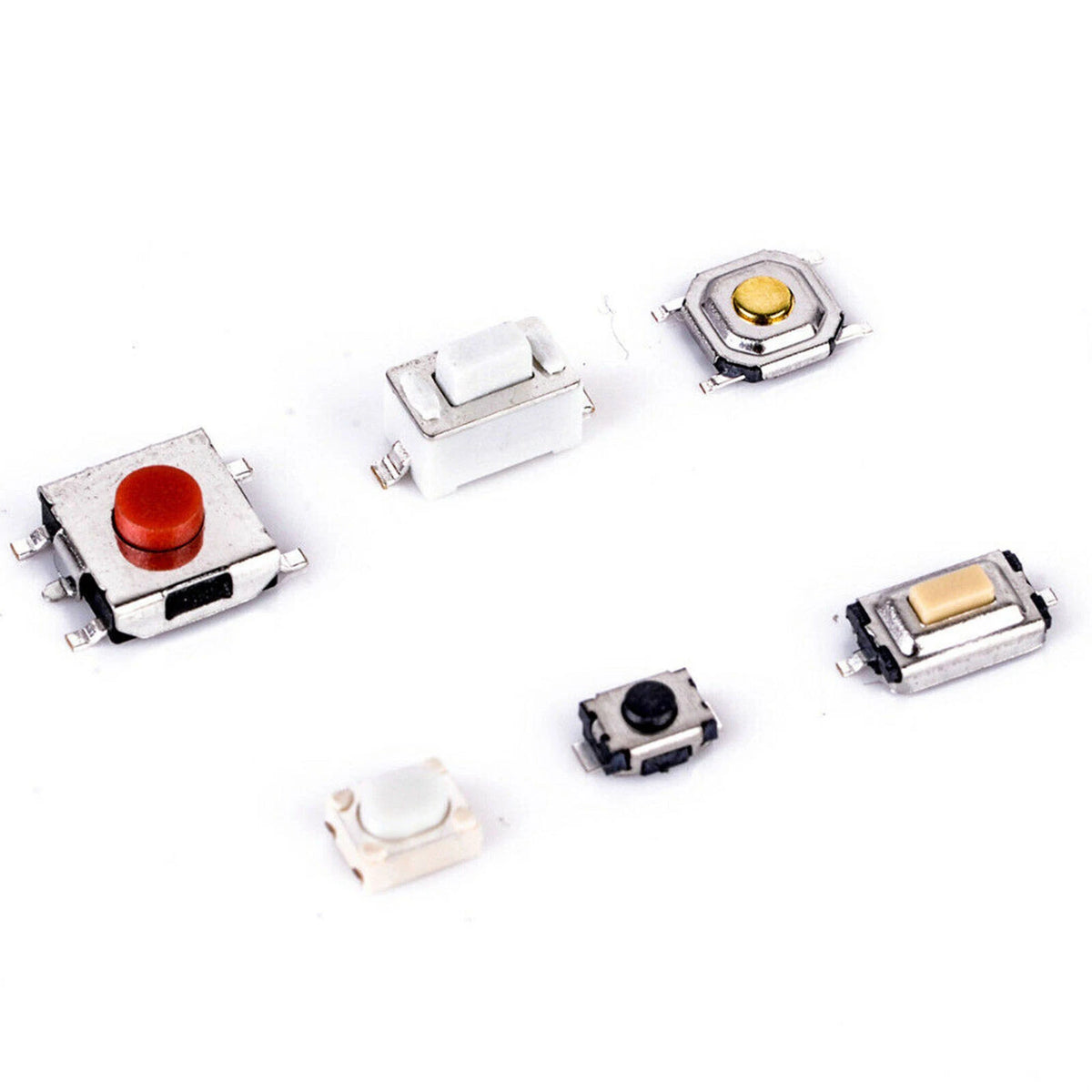250pcs Micro Push Button Switch for Remote Control Key (SMD SMT)
