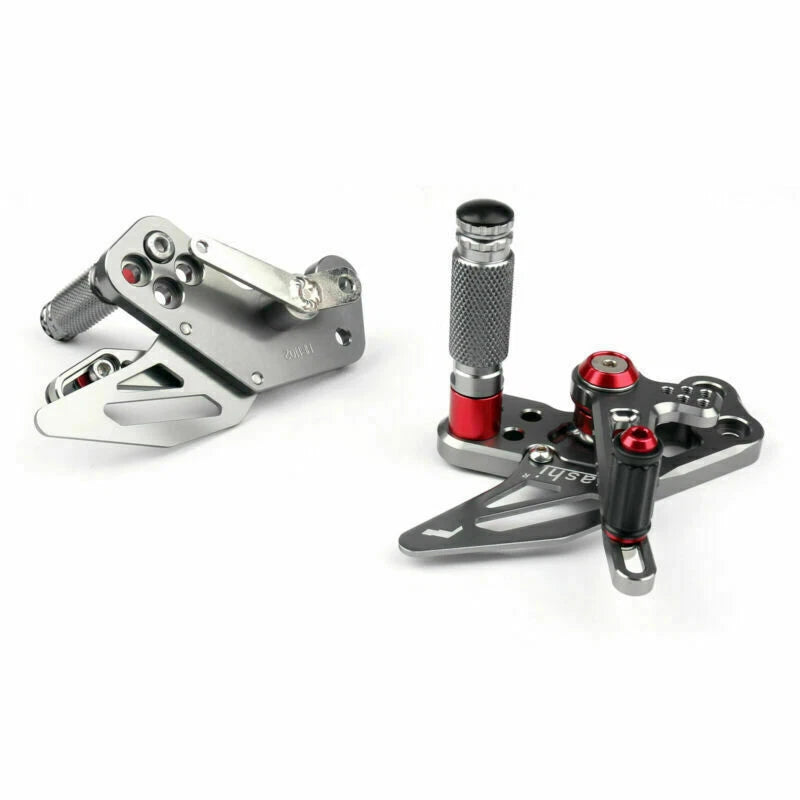 Aluminum Rearsets Footpeg Pedals for Kawasaki Z125 Pro (2016–2019)