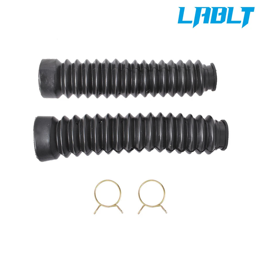 2pcs Front Fork Shock Boots for Honda CG125 (1985–1987) - Black