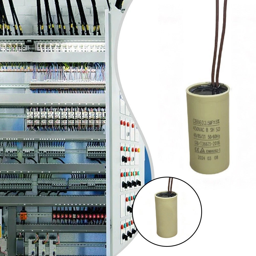 Set of 2 CBB60 2.5uF Capacitors for Motor-Driven Devices