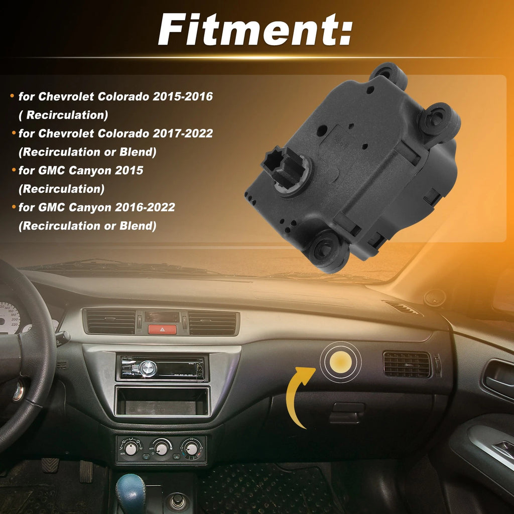 HVAC Heater Blend Door Actuator Replacement for Chevrolet Colorado (2015–2022)