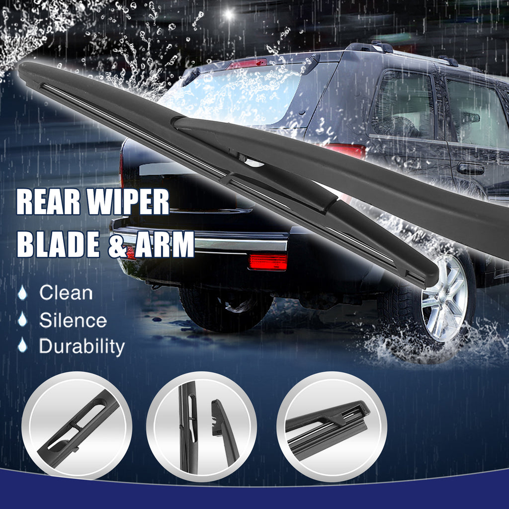Rear Windshield Wiper Blade Arm Set Replacement for Dodge Nitro (2007–2009)