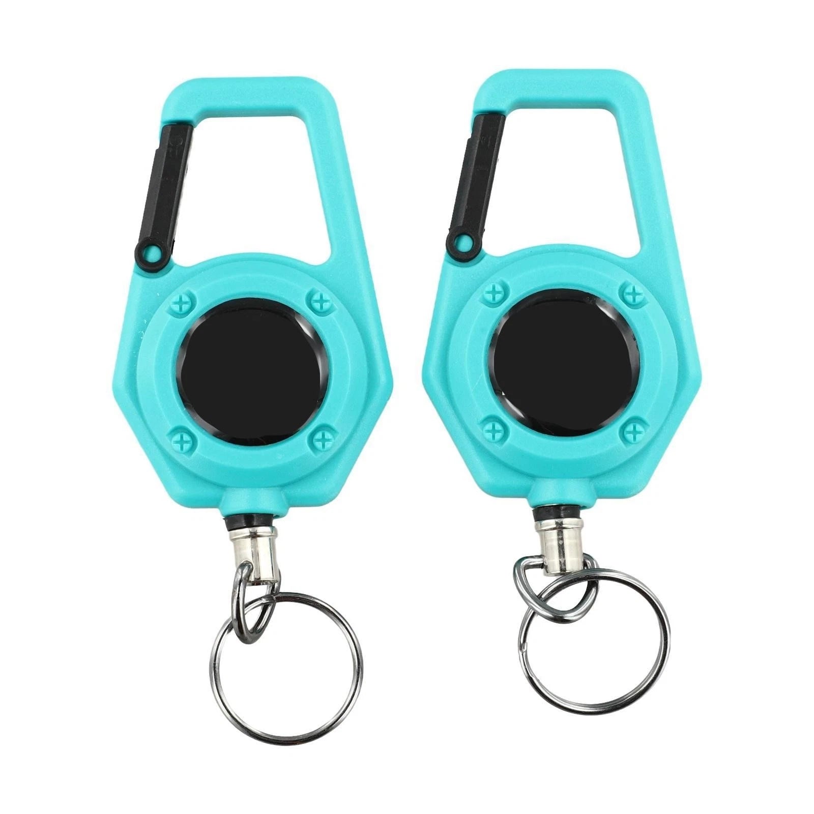 2X Elastic Pull Rope Keychain with Telescopic Buckle for Outdoor Activities