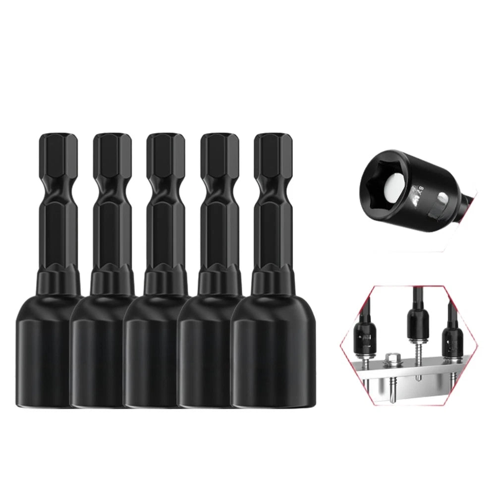 8mm Magnetic Socket Bit for Impact Drivers (40Cr Steel)