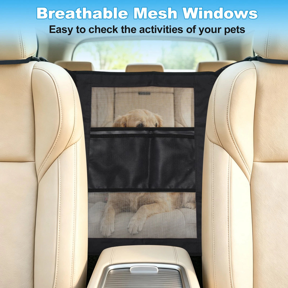 Dog Car Barrier Rear Seat Divider Net for Universal Fit (2010–2023)
