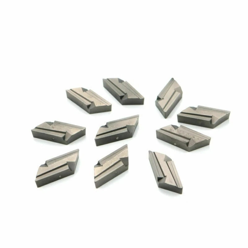 Set of 10 Rust Resistant Carbide Inserts Blade Cutter for Lathe Turning Tool