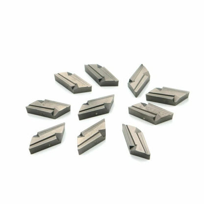 Set of 10 Rust Resistant Carbide Inserts Blade Cutter for Lathe Turning Tool