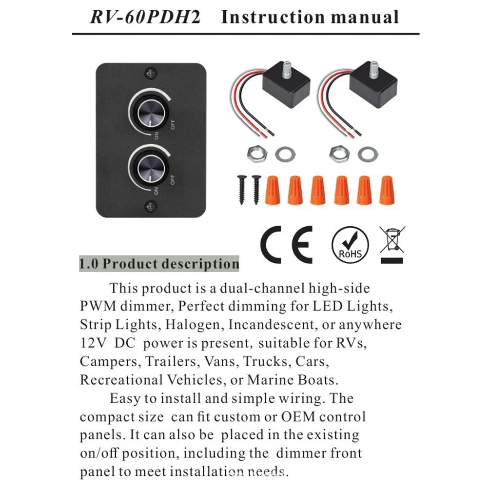 LED Dimmer Switch for Simplified Installation