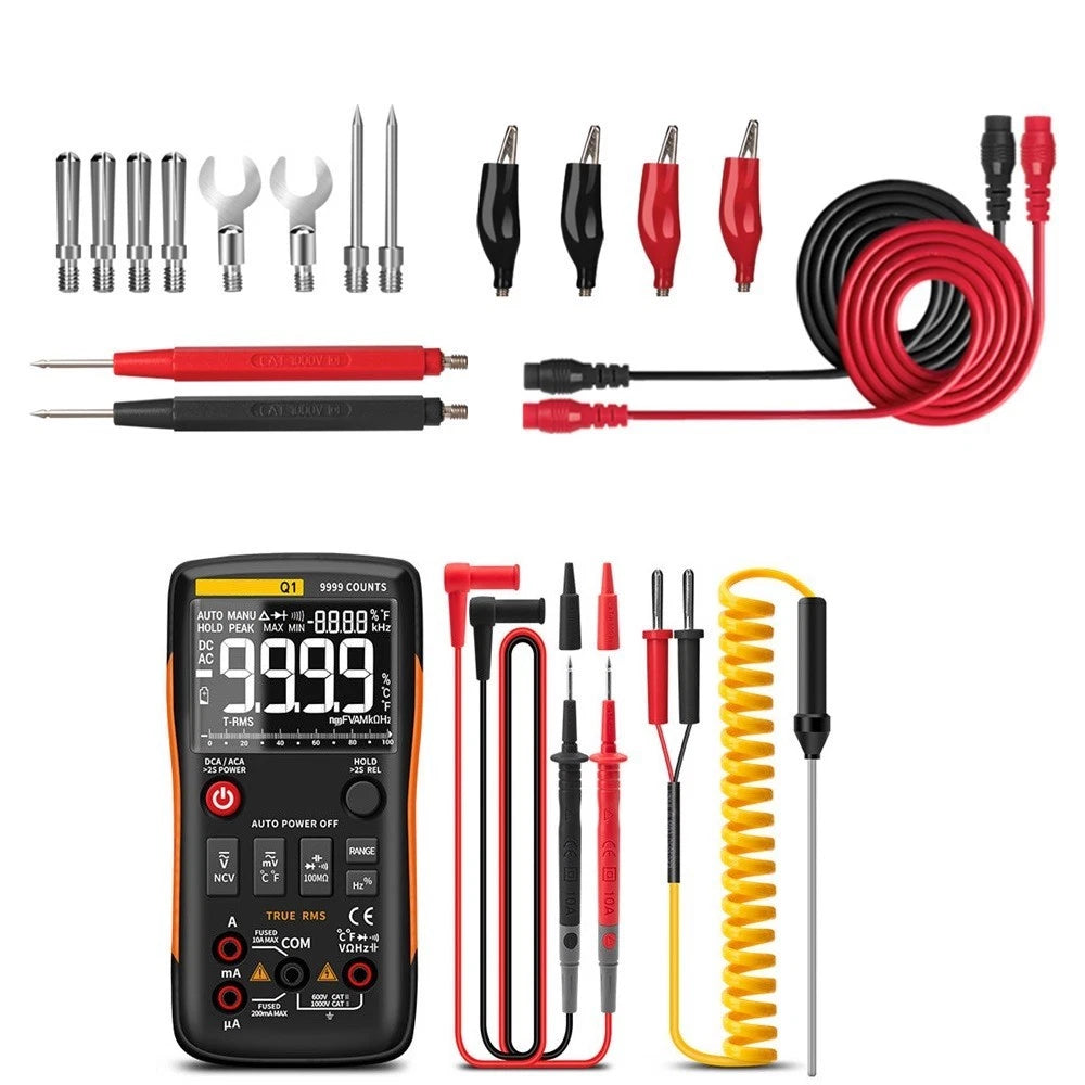 True RMS Digital Multimeter with Auto Manual Range and NCV Voltage Detection