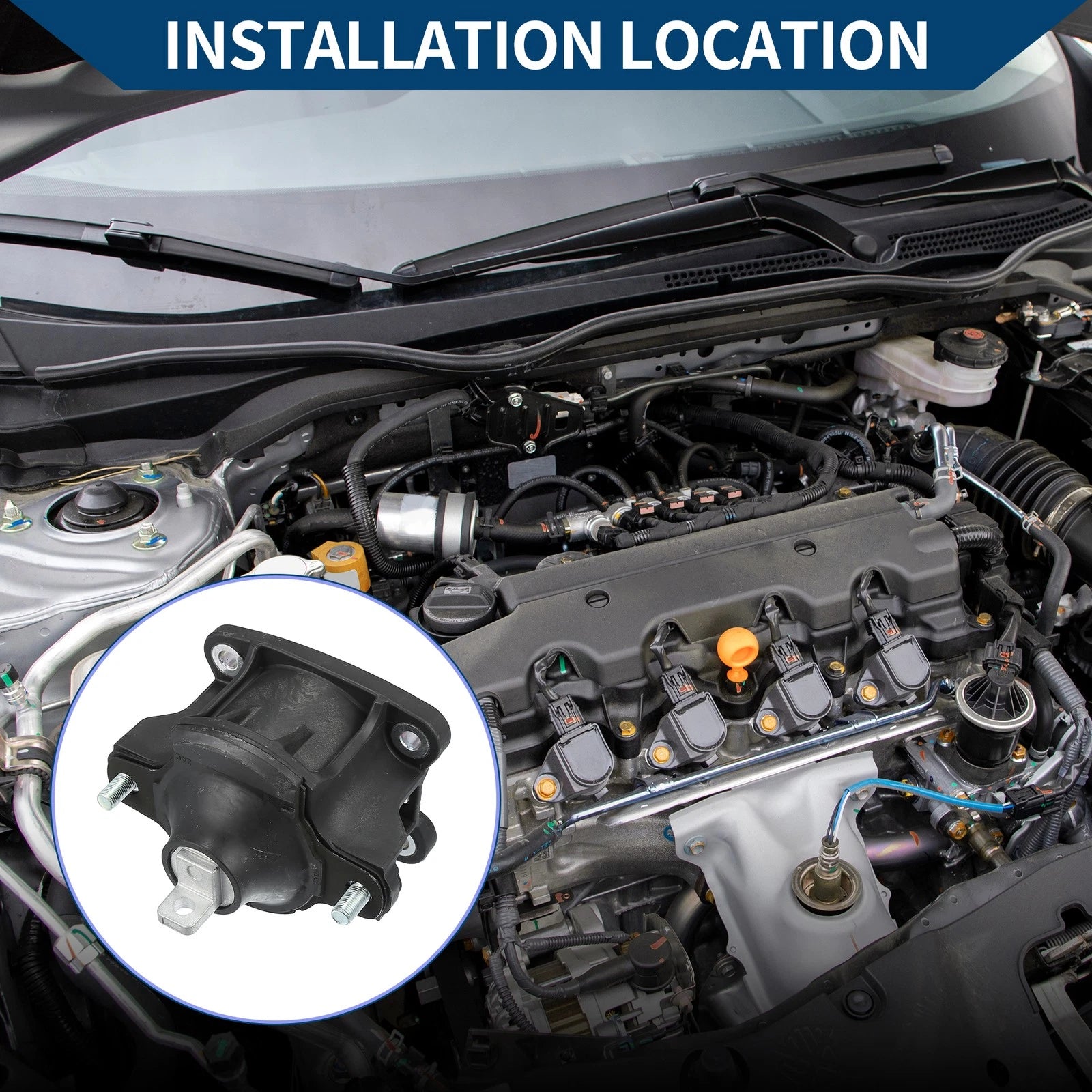 Engine Motor Mount Front Replacement for Honda Accord 2.4L (2013–2016)