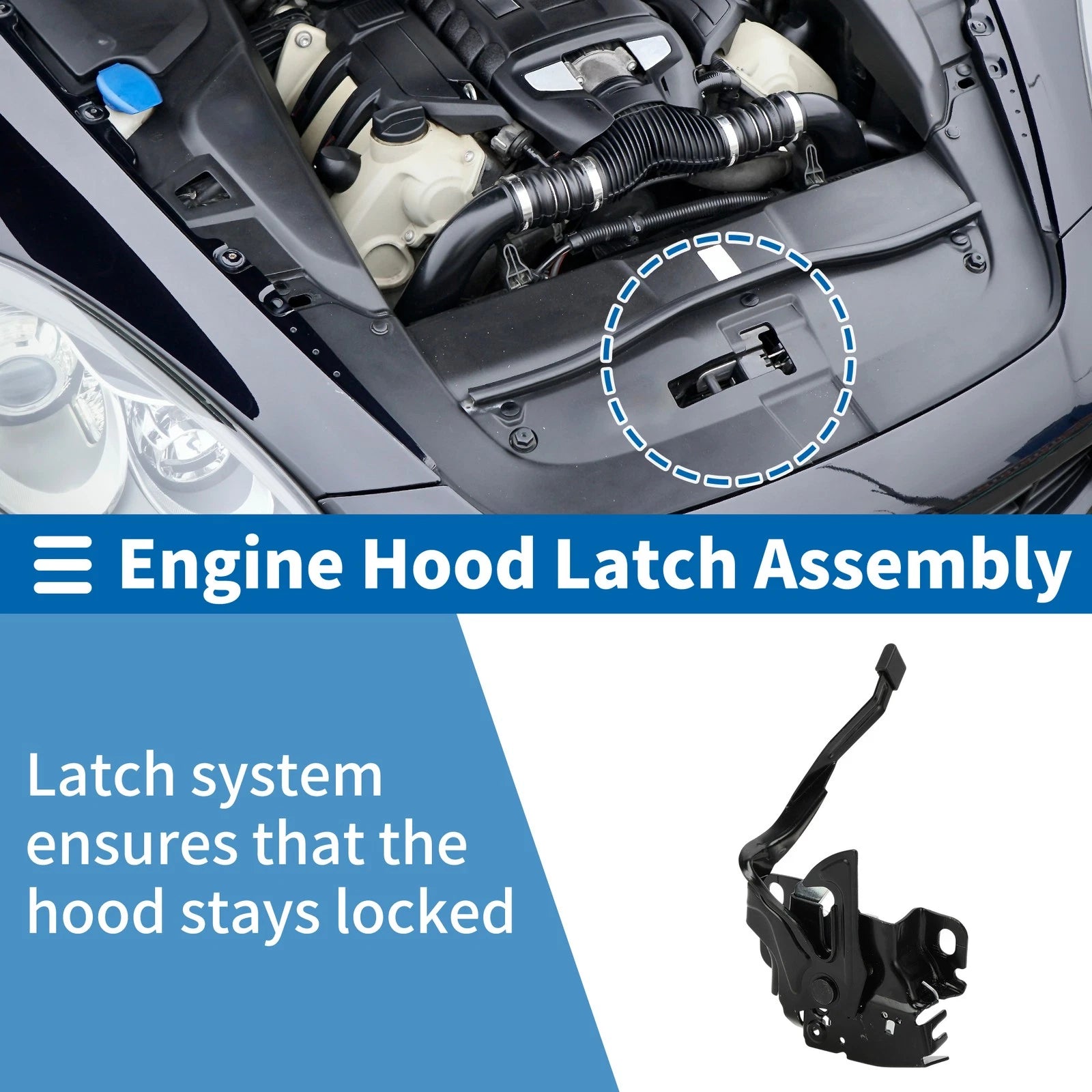 Hood Latch Assembly Replacement for Honda Fit 2015-2020