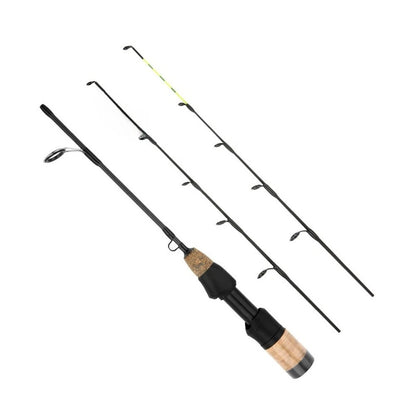 60CM Telescopic Ice Fishing Rod with Soft Action and Two Tips