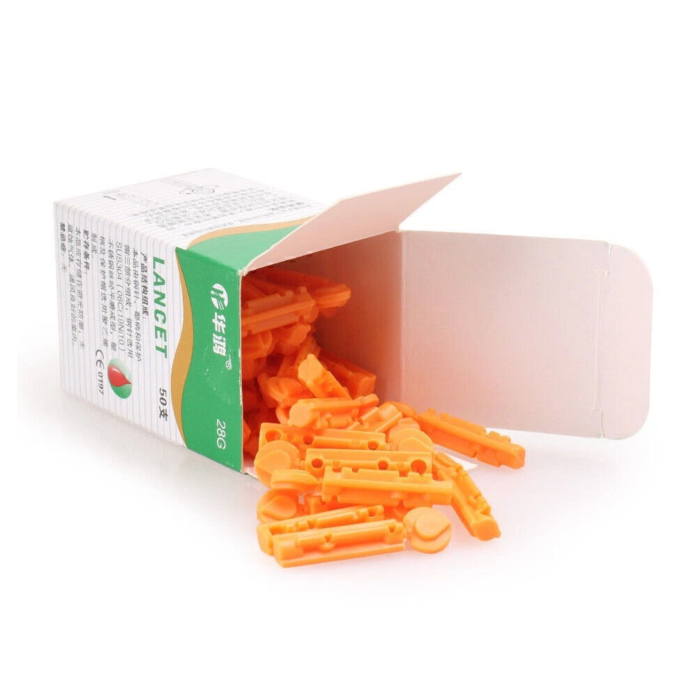 50x Sterile Lancets for Medi Touch (28g, One-time Use)