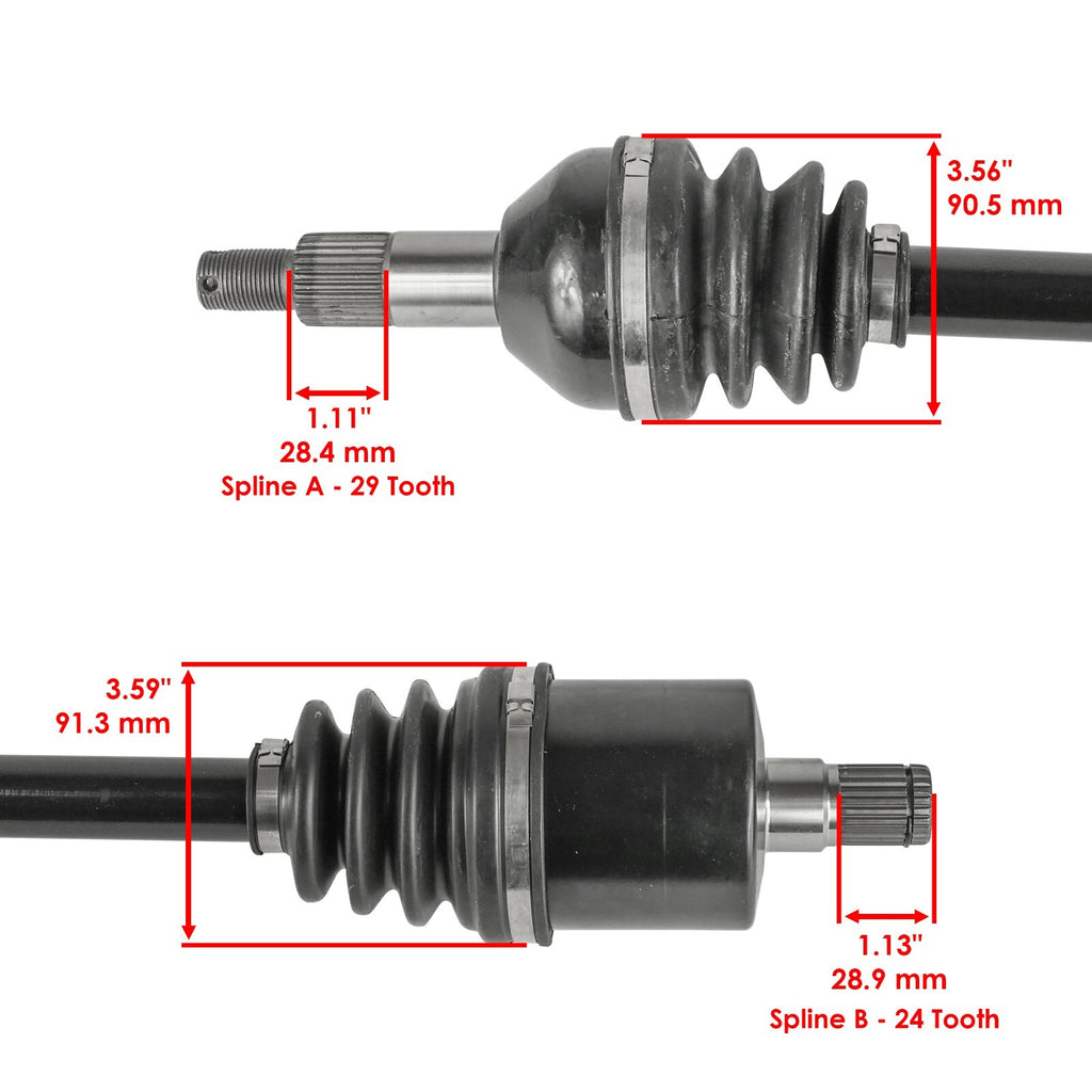 Rear Left Right CV Joint Axle Replacement for Can Am Commander 1000R (2018–2020)
