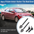 4PCS Front Inner Outer Tie Rod End Links for Dodge Dakota (2000–2004) 4WD